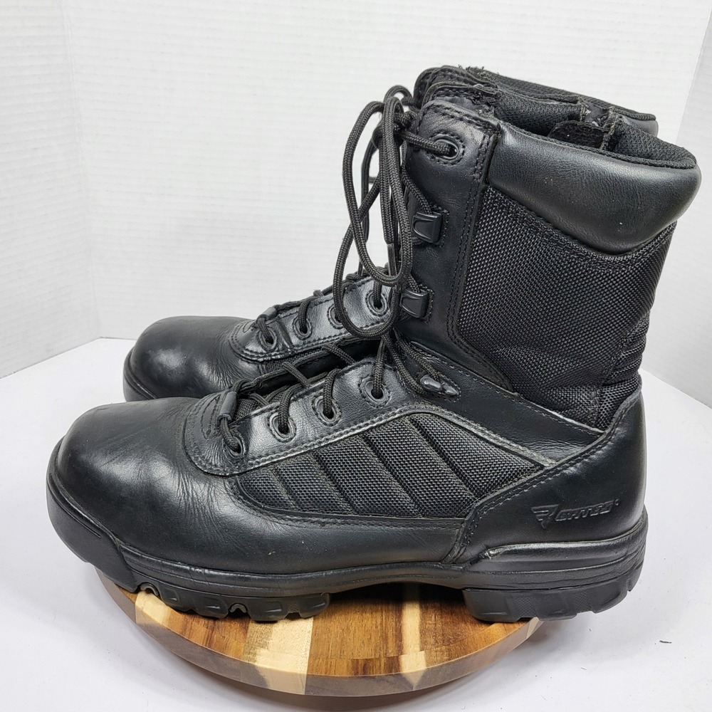 Bates Tactical Sport Boots Men 11.5 Black Excellent Side Zip Duty E02261